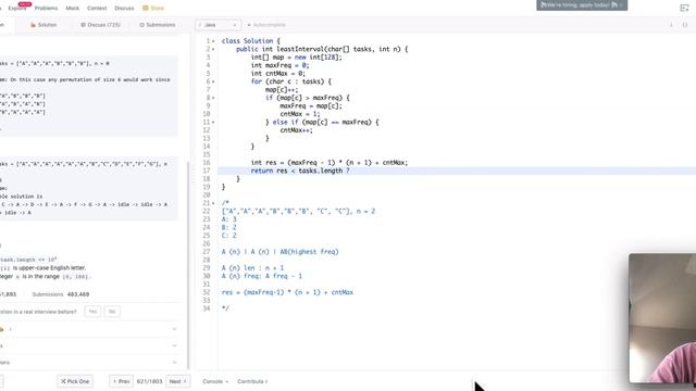 #曾经的FB面试题 LeetCode 621 Task Scheduler смотреть онлайн