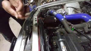 Toyota Mark2  установка электро вентиляторов охлаждения.