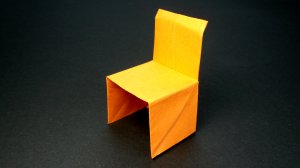 Как сделать Стул из бумаги своими руками | Оригами Стул без клея | Бумажная Мебель из одного листа