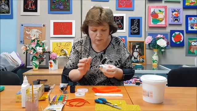 Мастер - класс по созданию елочной игрушки "Символ года"  от руководителя коллектива  Харченко Г.В смотреть онлайн