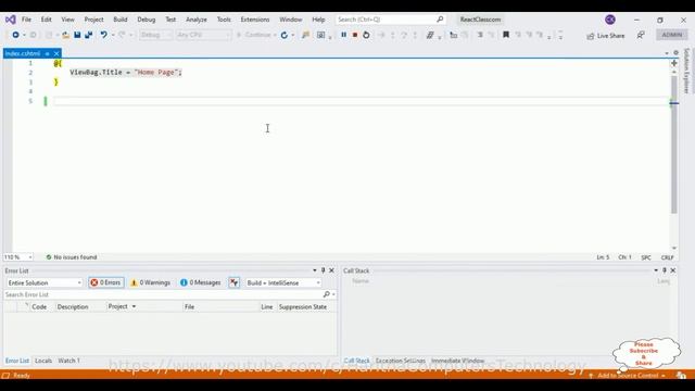 Integration reactjs.net MVC Hello world Class Component  jsx