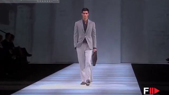 GIORGIO ARMANI Spring 2008 Menswear Milan - Fashion Channel