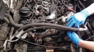 How to remove auxiliary belt BMW N57 N47 530d 520d F10 F11 alternator belt removal 330d belt change