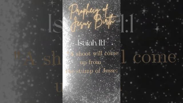 Prophecy of Jesus Birth 3/25