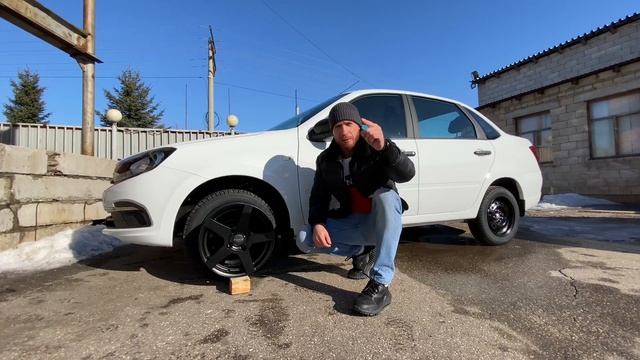 Обзор дисков Прома ЛиМан 15" Черные матовые. Обзор с Новой Лада Гранта! Отправка в Великие Луки смотреть онлайн