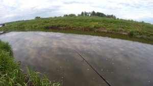 Ловля окуня на спиннинг. Классический джиг на малой реке.