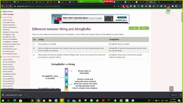 String in java 2( StringBuffer and StringBuilder classes in java)