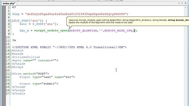 Шифрование данных на PHP