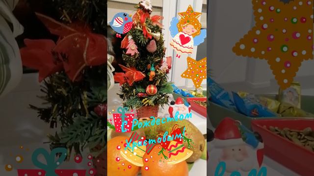 9. Всех поздравляю с Рождеством Христовым! 🙏🤗🎄#рождество#поздравление#влог#жаннаэйвазова