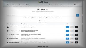 Локальный сервер UUP dump на Synology