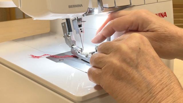 Обзор лапки BERNINA для выпушки, бисера и блесток к оверлокам BERNINA L450 и L460