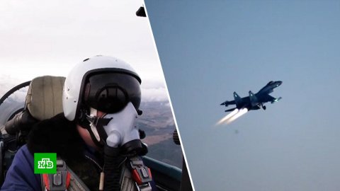 Минобороны впервые показало кадры ночных полетов Су-35 в ходе спецоперации на Украине