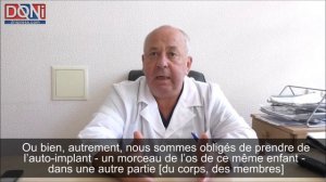 Livraison du bio-implant au service pédiatrique du centre de traumatologie de Donetsk - Juillet 2017