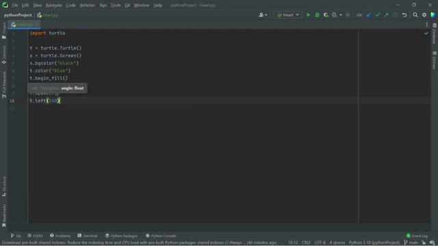 Code Snippets Heart in python