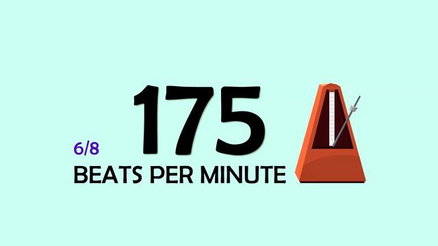 175 BPM 6/8 Metronome смотреть онлайн