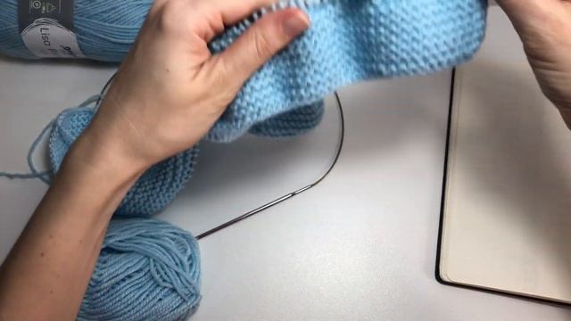 МК Детский Плед Спицами КВАДРАТЫ