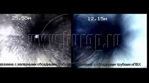 Сравление пластиковой и железной обсадной трубы скважины для воды.mp4