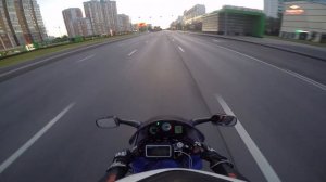 Утренний прострел на honda vfr 800