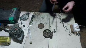 Ремонт генератора TOYOTA ALLION ZZE-240. Замена щёток. Перепайка.