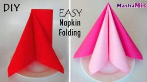 Как ПРОСТО и КРАСИВО СЛОЖИТЬ САЛФЕТКИ/сервировка стола/DIY EASY NAPKIN FOLDING