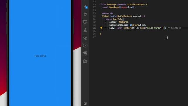Flutter Widget Tutorial: Scaffold Widget for Beginners | Flutter Tutorial | Dart | Flutter App