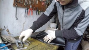 как перетянуть сидение на эндуро (кроссовом) мотоцикле
