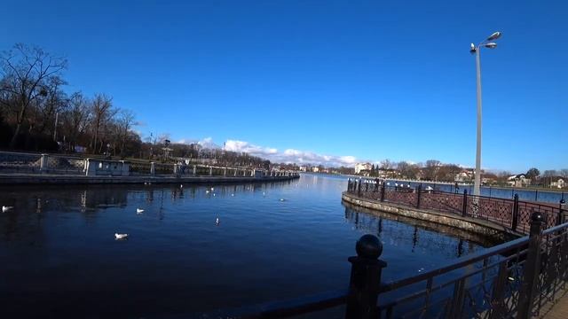 КАЛИНИНГРАД. ПОГОДА. ЗИМА. Верхнее озеро. Kaliningrad region. смотреть онлайн