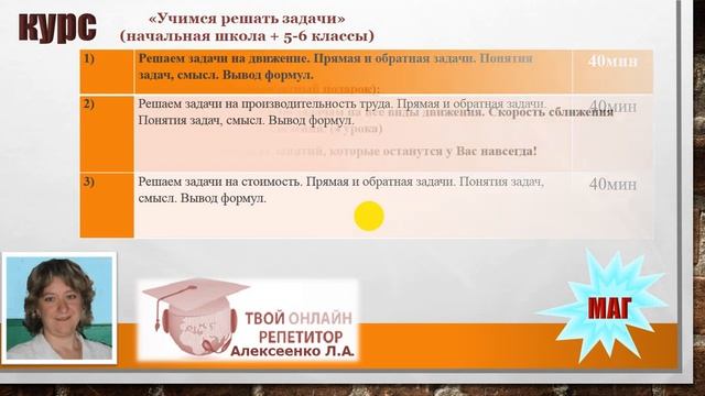 Летний курс "Учимся решать задачи" для 3-6 классников смотреть онлайн