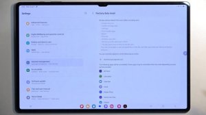 How to Hard Reset via Settings on SAMSUNG Galaxy Tab S9 Ultra 5G