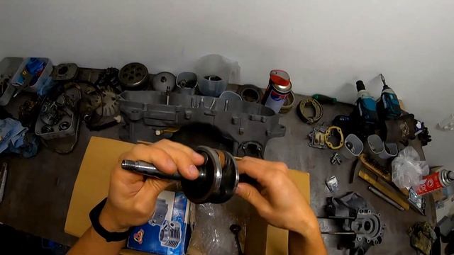 Перепрессовал Коленвал и Расточил цилиндр + маленький запил. смотреть онлайн