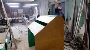 Радиус на акриловом камне с пропилами