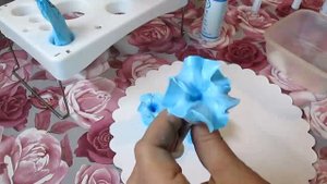 Петуния из белково-заварного крема, мастер-класс .Цветы из крема.