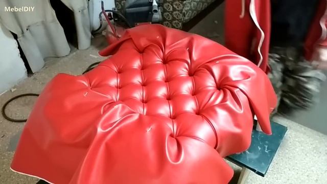 Пуфик. Своими руками. (How to make an Ottoman with your own hands). смотреть онлайн