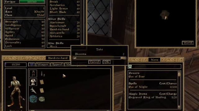 Morrowind: Khajiit consumes Skooma and hits Blunt смотреть онлайн