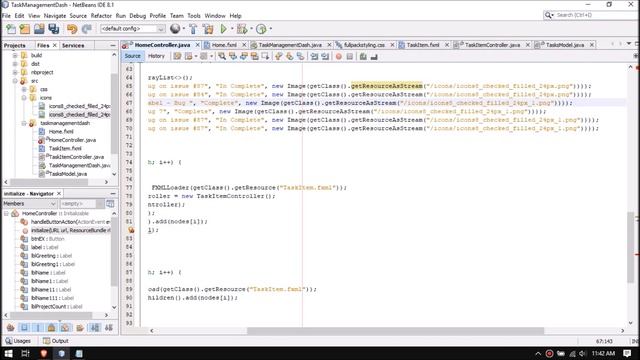 javafx ui - task management sample ui #2 - free code