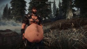Male Skyrim Vore - Swallowing down a Bandit