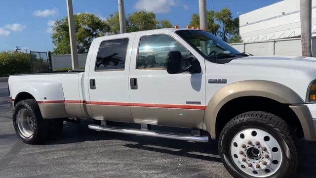 2007 Ford F-550 6.0L DIESEL 4x4 LARIAT 4 DOOR LONG BED DRW DUALLY 163k POWER STROKE F550 FOR SALE смотреть онлайн