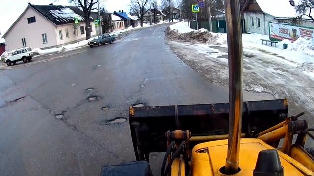 Снова снег и почему больше не хочу чистить супермаркеты на #JCB смотреть онлайн