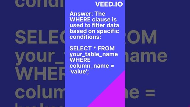 How do you filter data using the WHERE clause? #viralshort #sqlserver #sql  #coder #sqlcommand