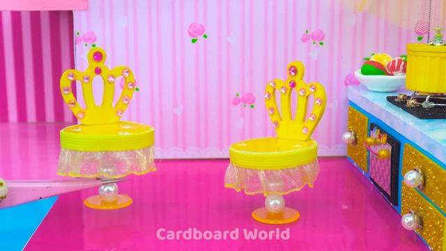 Build Royal Miniature House with Princess Bedroom For My Pet ❤️ DIY Miniature Cardboard House #313 смотреть онлайн