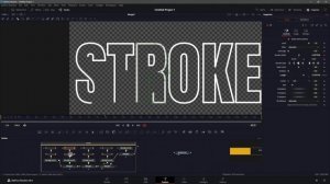 Create TEXT STROKE Motion Graphics in Davinci Resolve