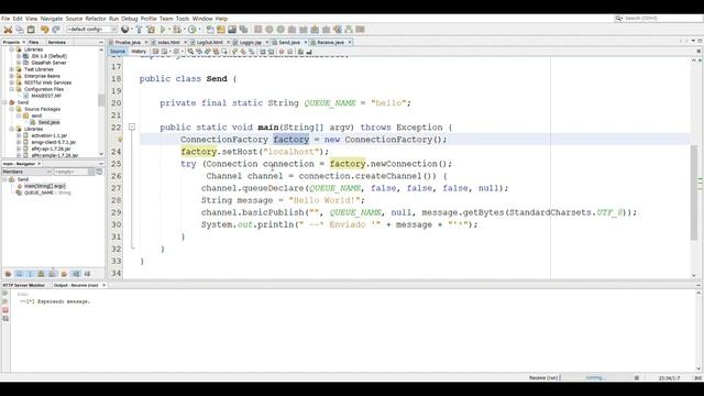Rabbit MQ Java смотреть онлайн