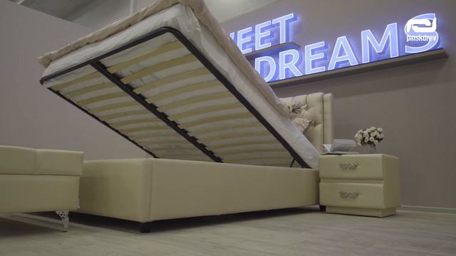Кровать двойная «Жанетта 16» от Пинскдрев смотреть онлайн
