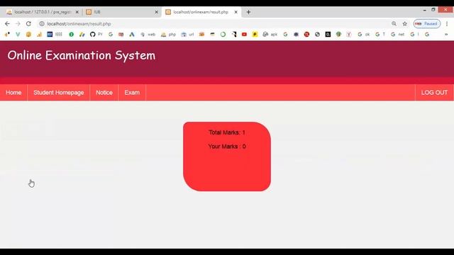 Online Exam Management System in PHP