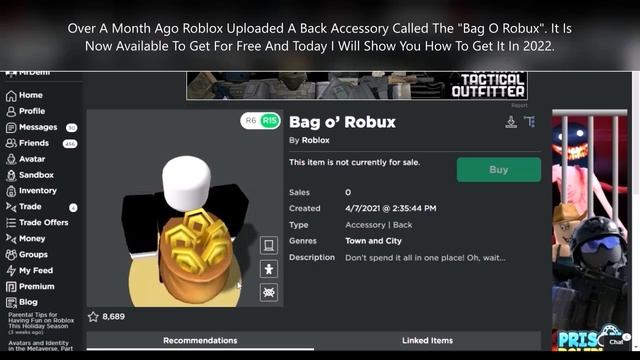 FREE ITEM HOW TO GET BAG O ROBUX! NEW FREE CODE ITEM! ROBLOX Shorts