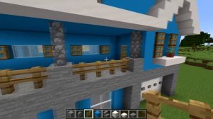 Большой красивый дом в майнкрафте