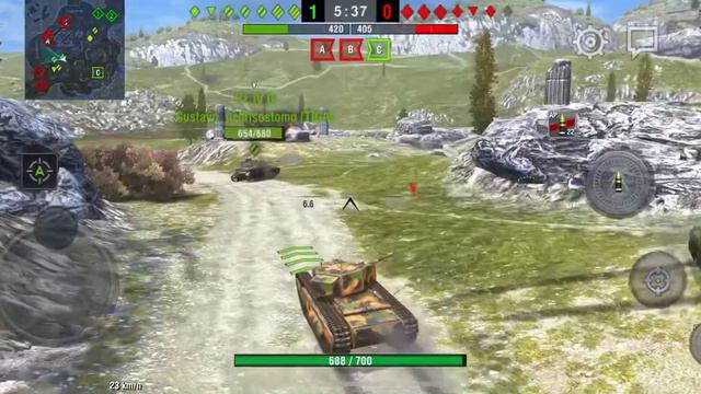 World of Tanks blitz: Churchill 1 play through смотреть онлайн
