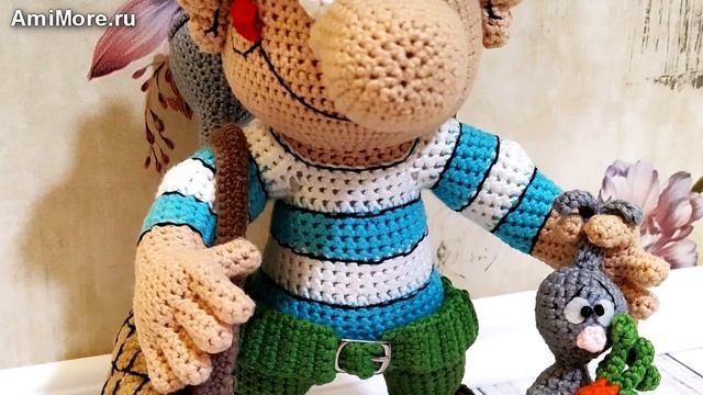 Амигуруми: схема Охотник Гриша. Игрушки вязаные крючком - Free crochet patterns. смотреть онлайн