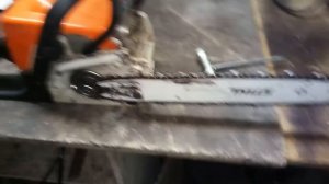 Восстановление звёздочки. Бензопила STIHL MS-180.
