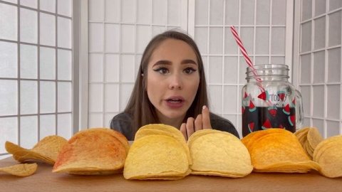 MUKBANG|ЧИПСЫ PRINGLES??❤️|